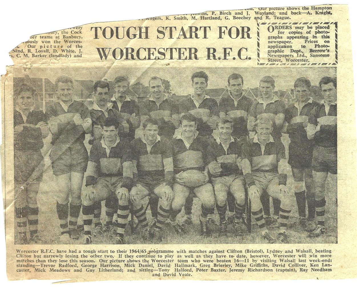 Worcester Rugby Football Club 1871 - 2021