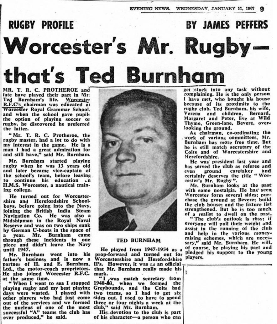 Worcester Rugby Football Club 1871 - 2021